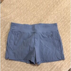 Athleta Trekkie North Short Sz 16 Blue Hiking Trail Athleisure Stretch gorpcore